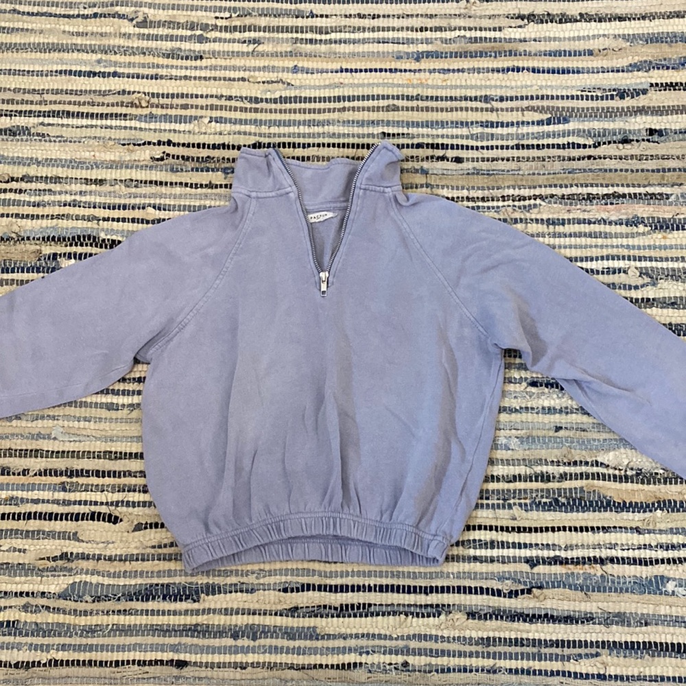 CROPPED QUARTER ZIP